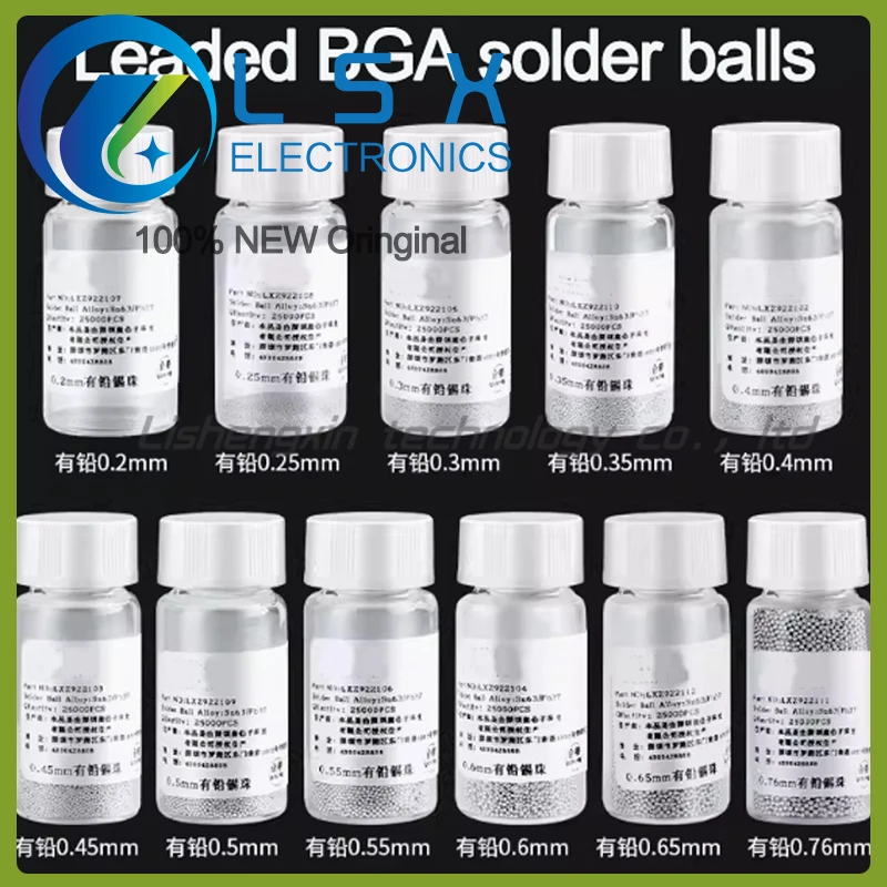 

Leaded Tin Balls 25,000pcs Motherboard Chip Soldering Full set of 11 types