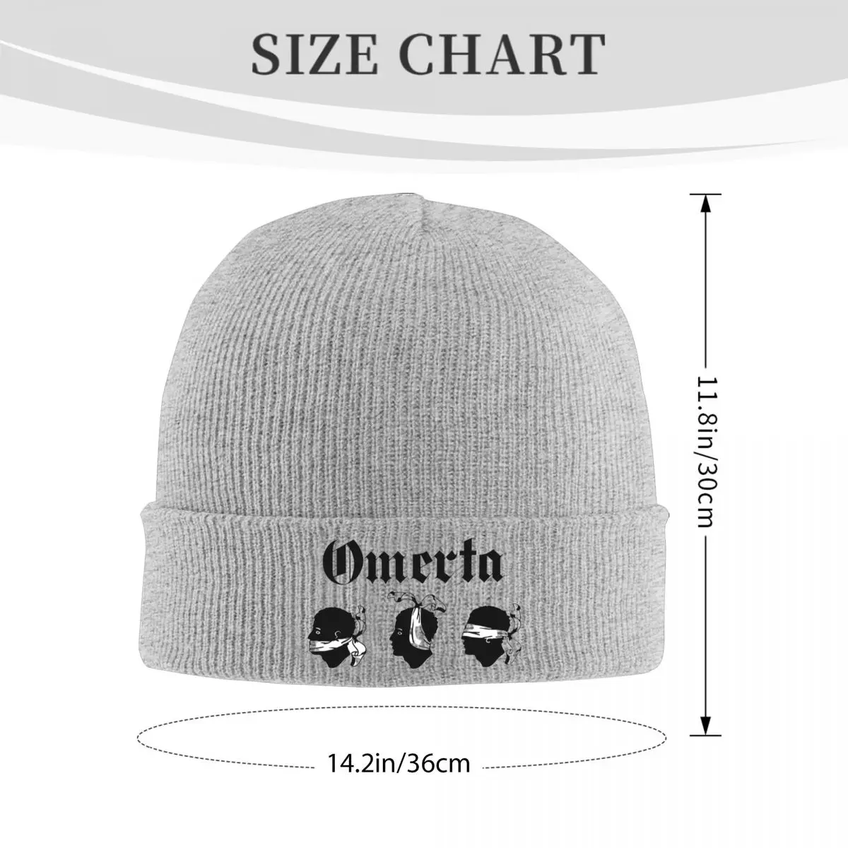 Omerta Knitted Caps for Women Men Beanie Autumn Winter Hat Warm Cap