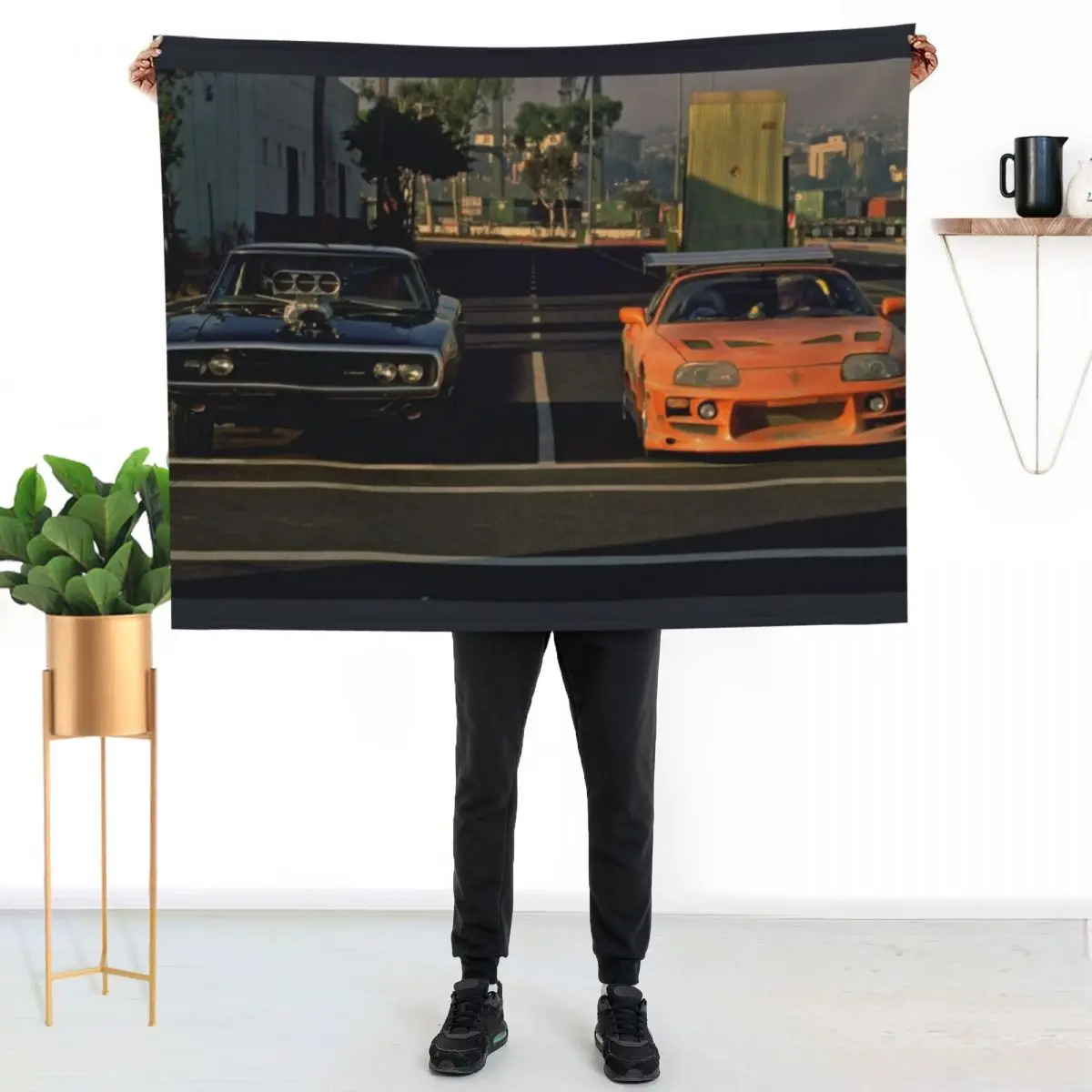 

Fast & Furious JDM Aethsetic Throw Blanket Lightweight Warm Blanket for Indoor Outdoor Use