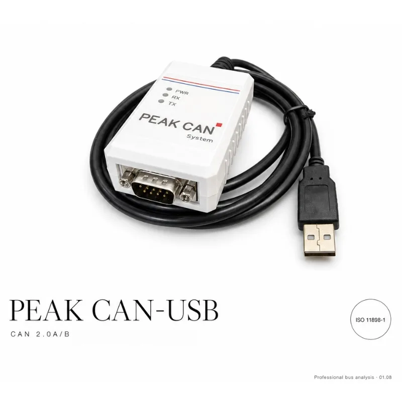 PCAN-USb Compatibile con il Modello Originale Peak Ipeh-002022/002021, Analizzatore PCAN Peak USB-CAN Bus, Adattatore CAN Bus, PCAN-View