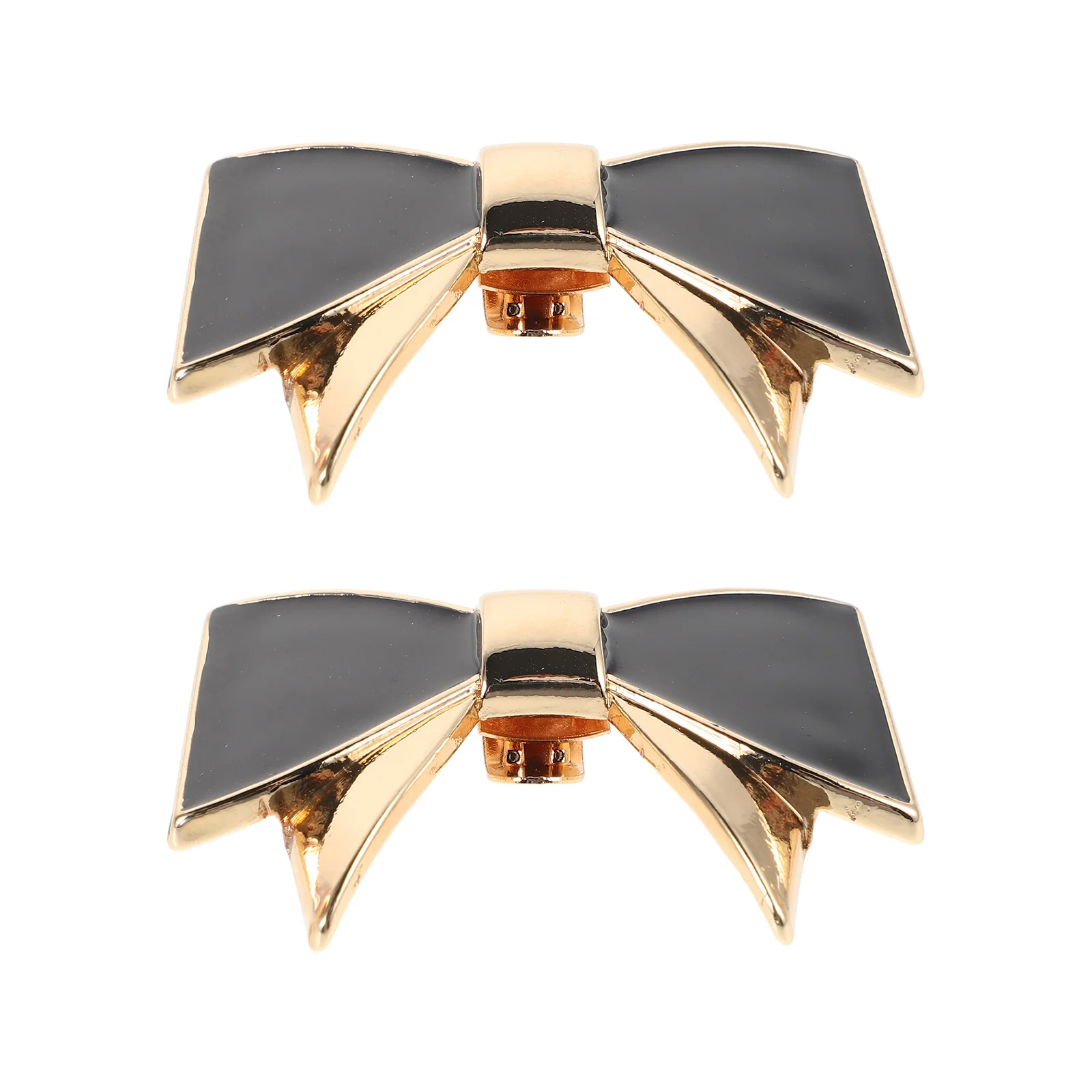 

2Pcs Removable Bowknot Shoe Buckles for High Heels Metal Clip Ons Women's Shoe Jewelry Elegant Decorative Accessories for Pumps
