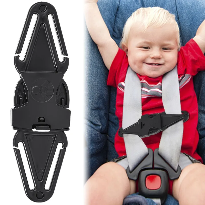 Car Child Safety Seat Belt Shoulder Belt Positioning Buckle Fixer Adjuster Baby Stroller Chest Buckle Lock Buckle Accessories