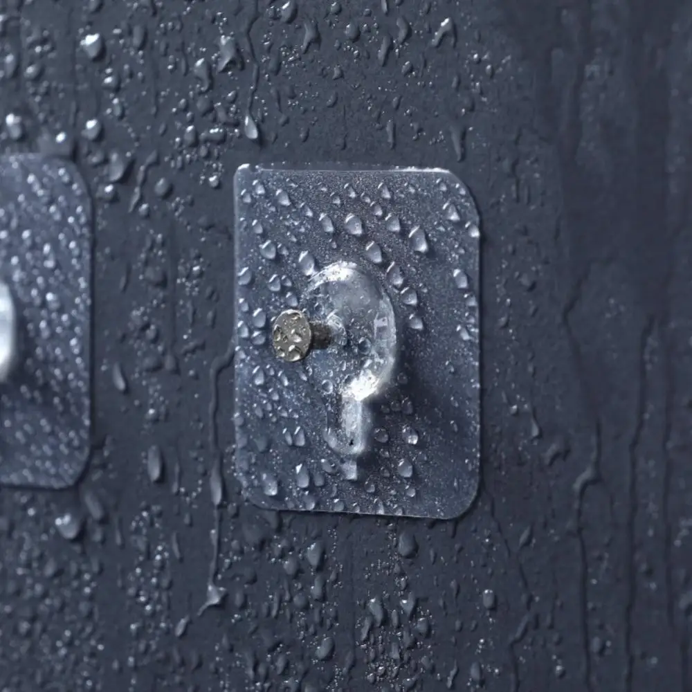 Wieszak ścienny mocny klej paznokcie trwały przezroczysty śruba z haczykiem łazienkowy do łazienki wodoodporna ściana plakat bezspoinowy ścienny hak