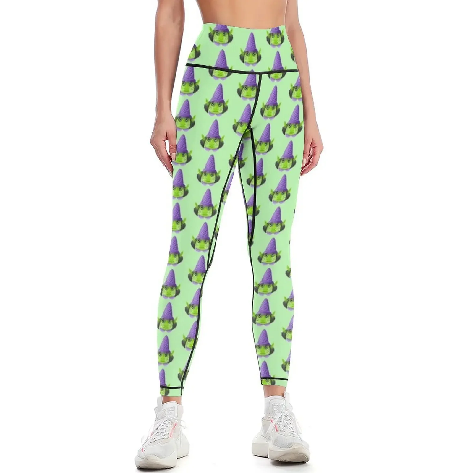 

Little sly Witchy face Leggings workout shorts Women's sportswear sports woman gym sport set Womens Leggings