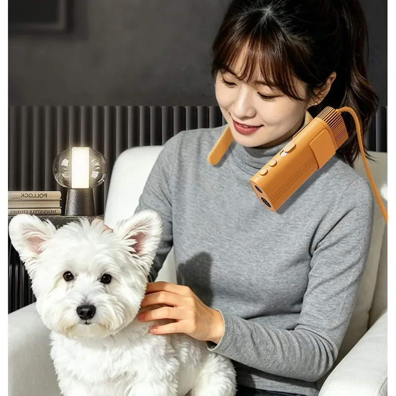 for Cross-border Dog Hair Dryer Pet Grooming All-in-One Machine Neck Hanging Bath Beauty Blow Drying Cat Water Blowing