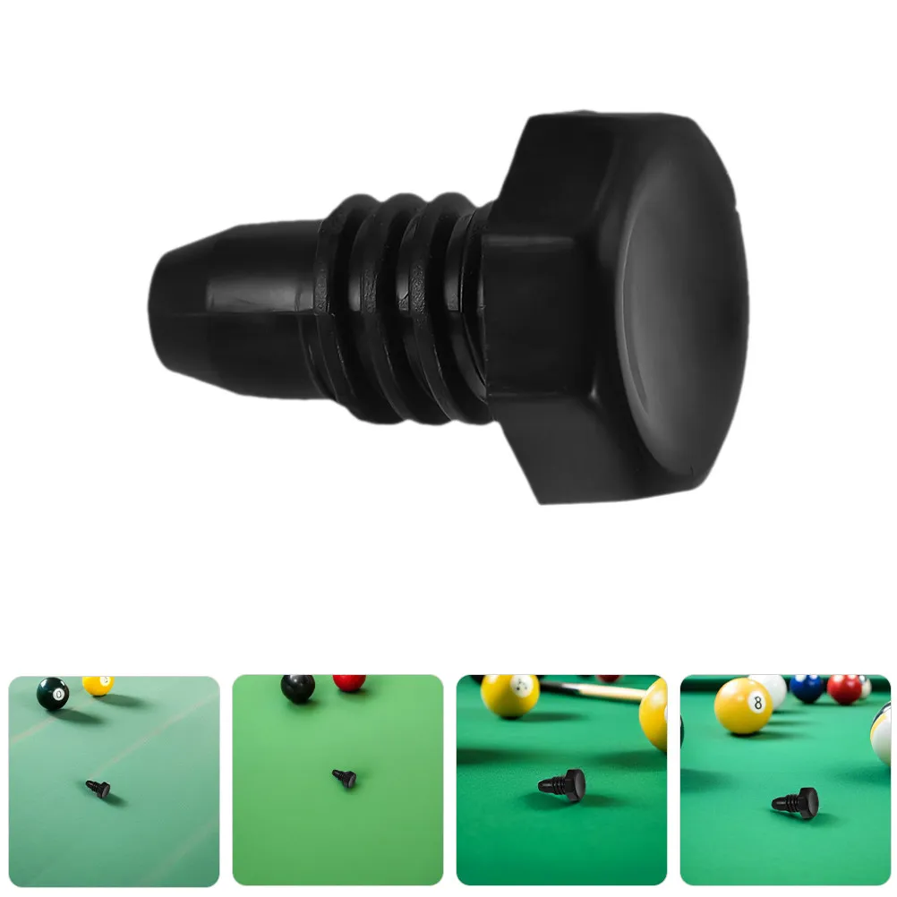 

8Pcs Snooker Cue End Protectors Black Plastic Cylindrical Tail Covers 2.2x1.5cm Pool Cues End Caps Billiard Rod Protection