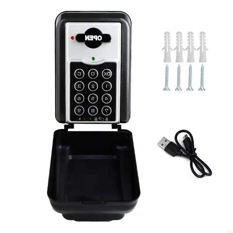 T5EA الجدار مثبتة على قفل مفتاح كبير صندوق القفل صندوق لوكس لوكالة مفتاح احتياطي في الهواء الطلق مربع تخزين مقاوم للماء للمرآب