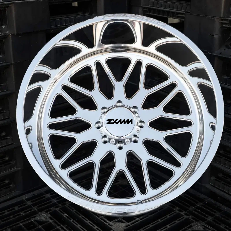 

OEM Wheel 22x12 24x14 26X14 30x16 Customized 4x4 Super Single Wheels Rims with Floating Cap, PCD 6x5.5 8x6.5 8x170 8x180 8x200