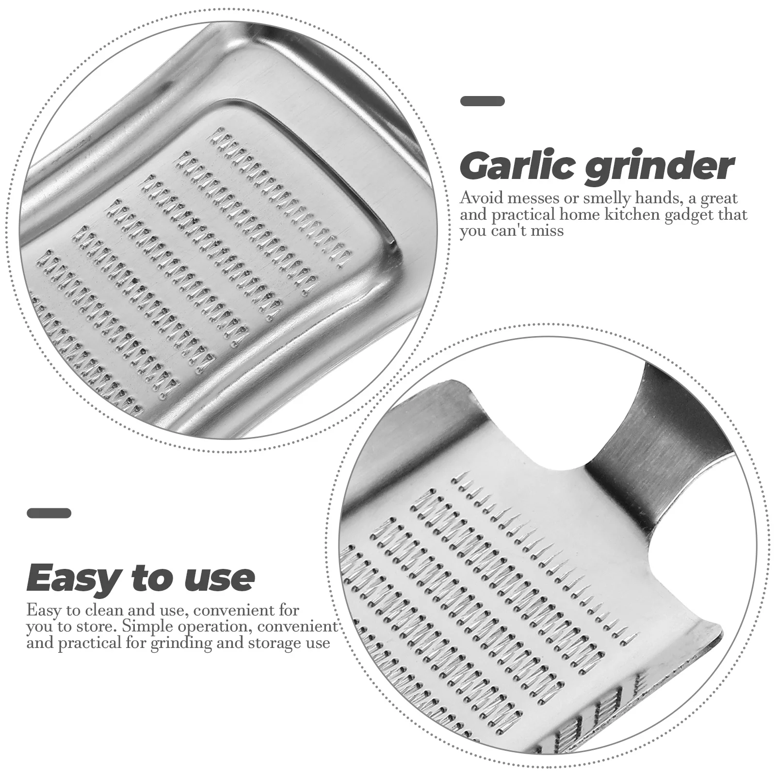 

2pcs Stainless Steel Vegetable Grinder Kitchen Tool Ginger Garlic Mincer Reusable Food Grater Easy Clean Multipurpose Home