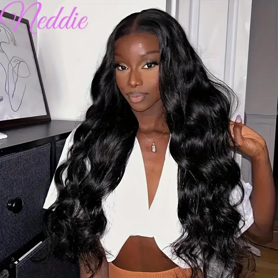 

13x6 HD Lace Frontal Wig Human Hair Body Wave Choice 30 40 Inch 100% Natural PrePlucked Brazilian Wigs For Women Full End