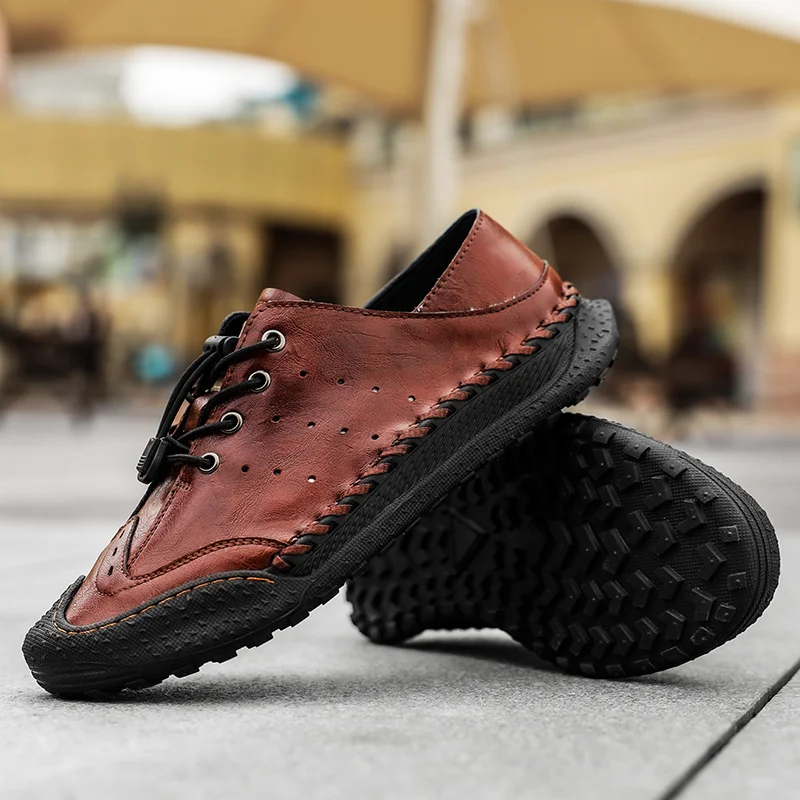 YRZL Comfortable Casual Men Shoes Big Size Loafers Spring and Summer Men Flats Driving Shoes Lightweight Men's Sneakers