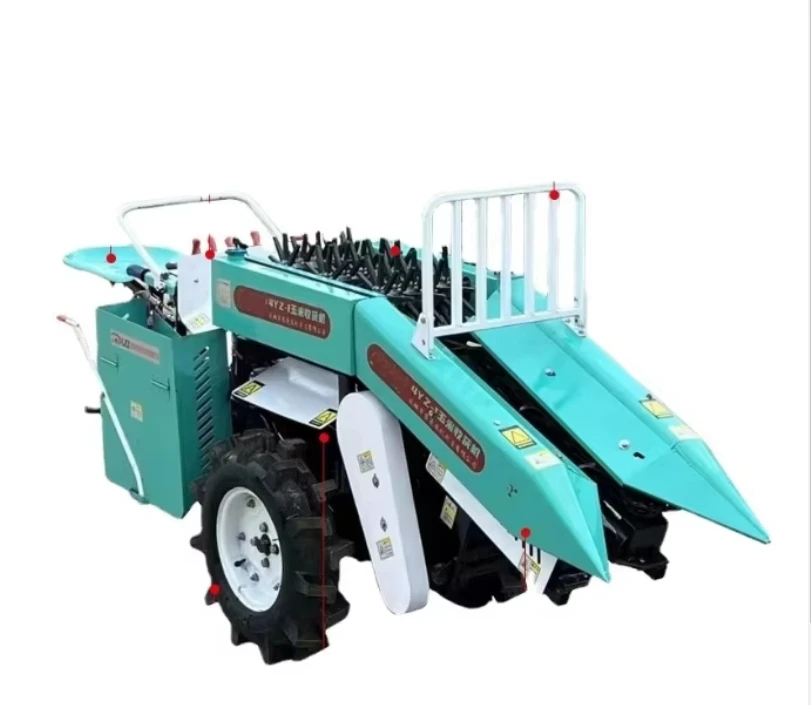 

25 HP Diesel Corn Reaper Used Secondary Peeling Corn Harvester for Rice Cotton Farming Tractor Drive Type