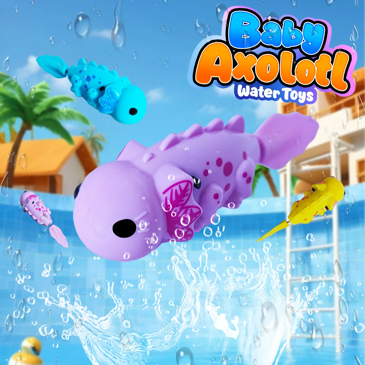 Electric simulation salamander, electronic sensing and glowing small fish, a swimming robot pet, a small gift, electric fish