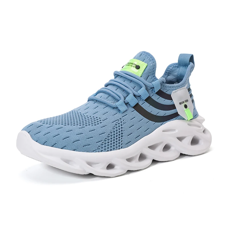 Chaussures de course en maille pour hommes et femmes, chaussures de sport multicolores, légères, respirantes, non ald, ultra légères, jogging en