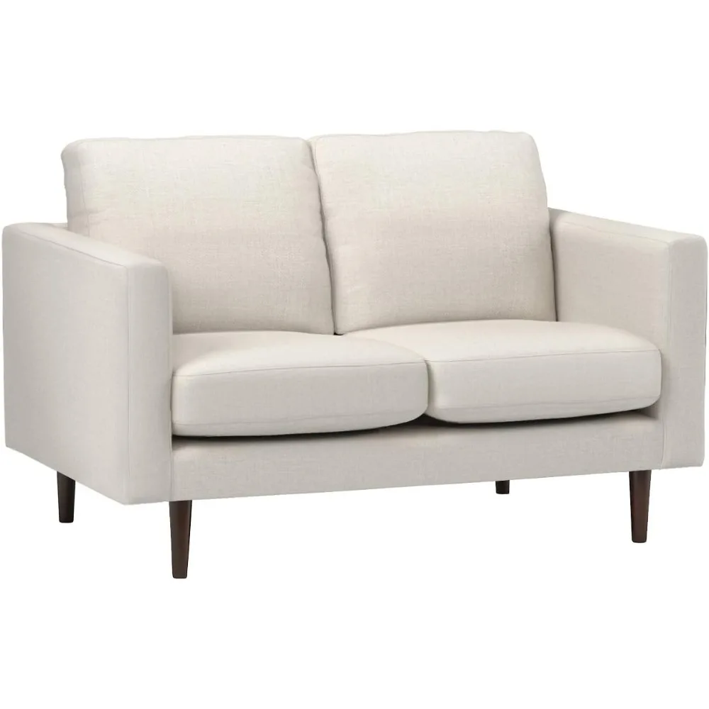 

Revolve Modern Upholstered Loveseat Sofa, 56"W, Linen