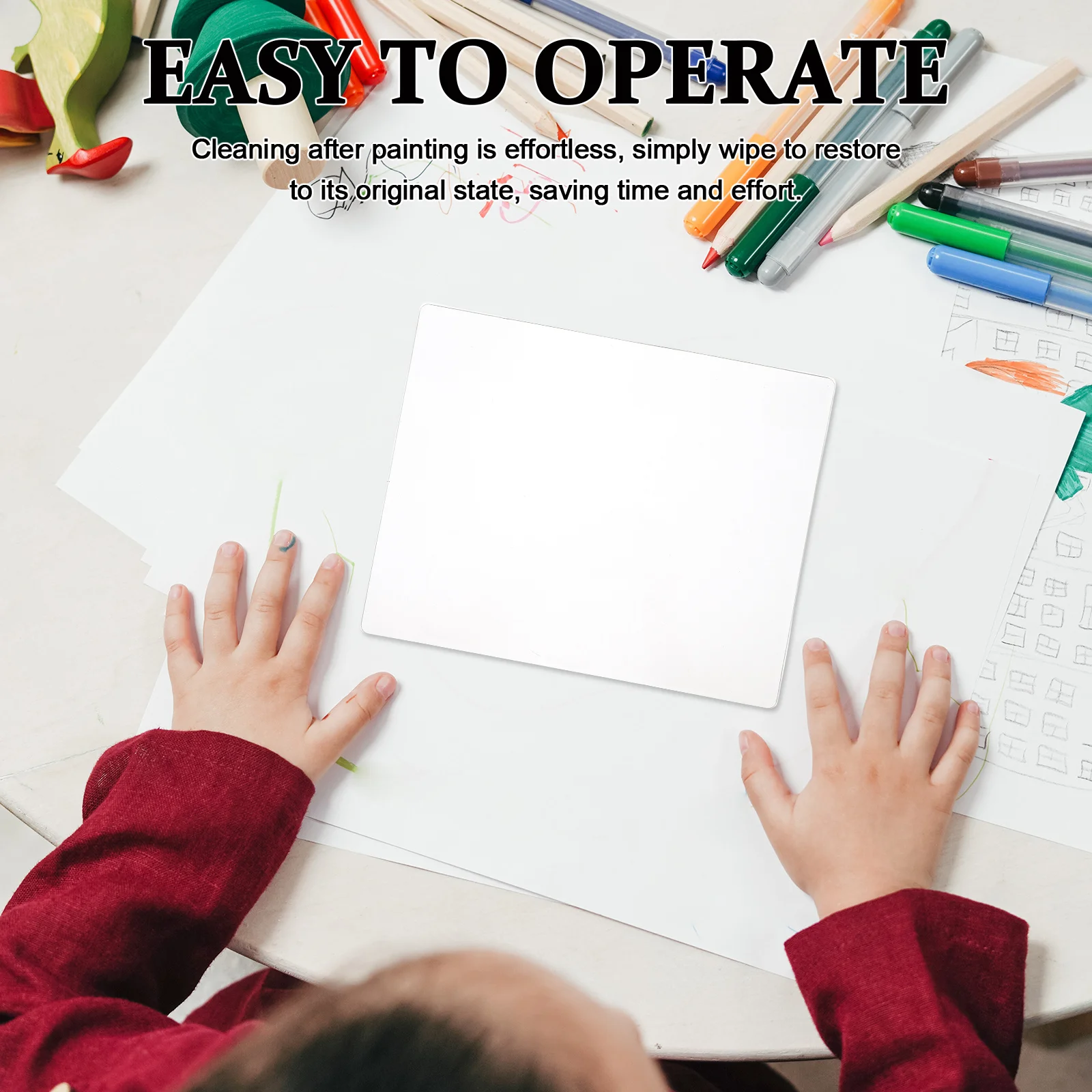 Placa de impresión de Gel 8x10, superficie monoprintada reutilizable, suave, Flexible, antiadherente, fabricación de tarjetas para niños, herramientas de transferencia de arte para álbum de recortes