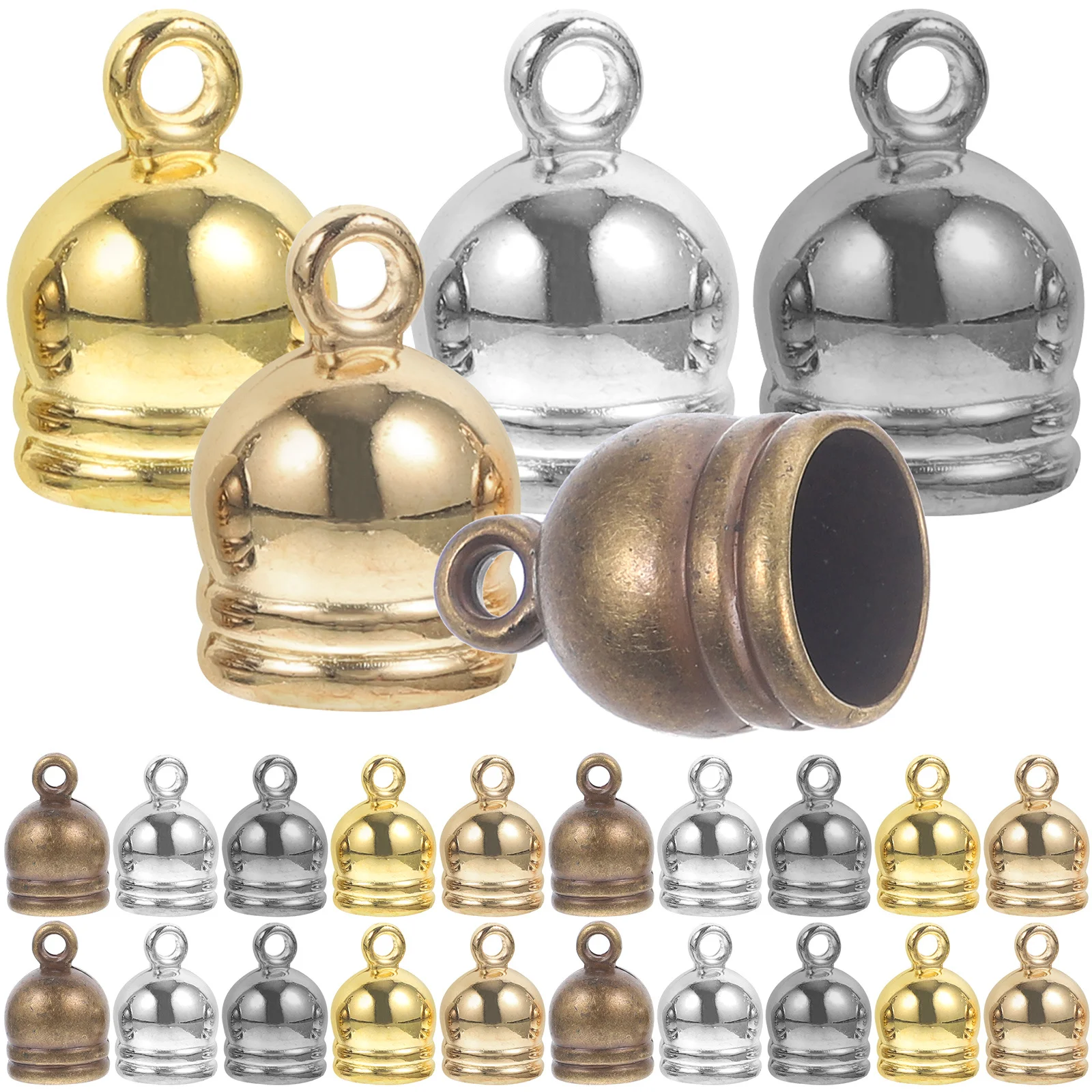 150 قطعة قبعات نهاية الحبل شرابة لصنع المجوهرات دائم سوار ذاتي الصنع قلادة المفاتيح لوازم الحرفية اكسسوارات الديكور اليدوية #2