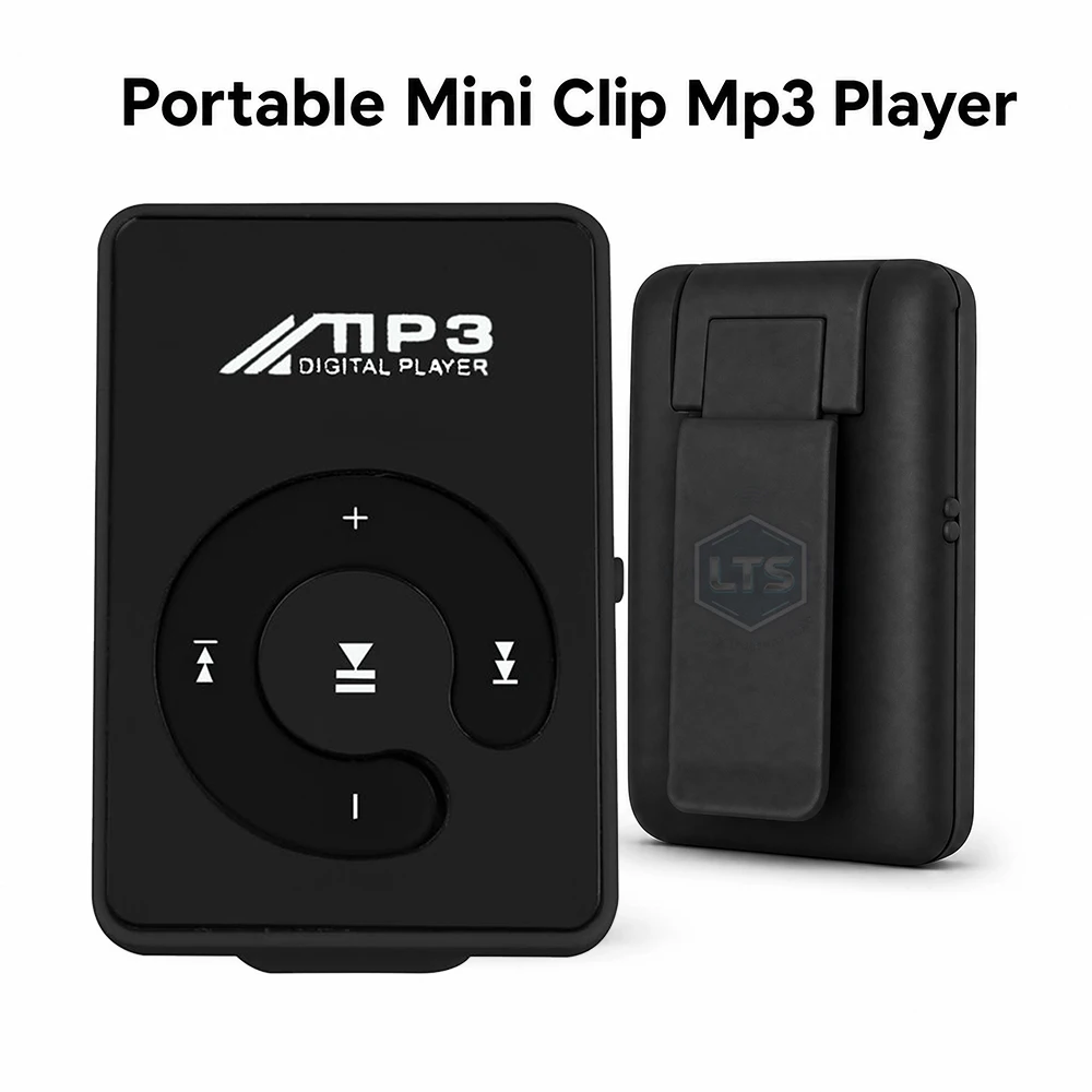 C Key Portable HiFi Mini Clip USB MP3 Player Walkman Music Support Micro TF Card Expandable Up To 16GB Outdoor Sports Walkman