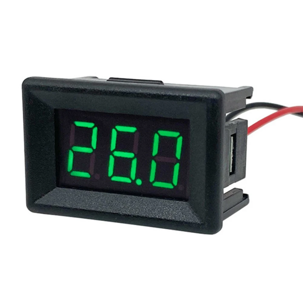 0.36 Inch DC0-30V 3 Bits Voltmeter Tester Digital LED Mini Display Module LED Digital Voltmeter for Car Motor Vehicle Tools