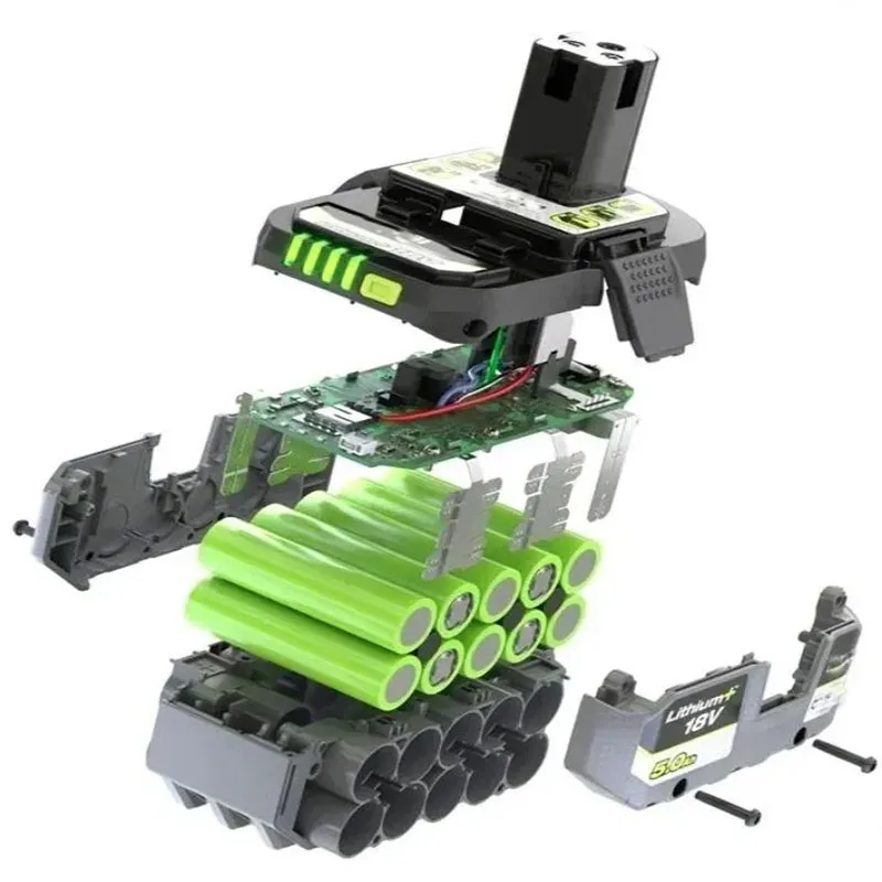 For RYOBI high-performance lithium battery 18V with no memory effect and low self discharge for all tools P104, P107