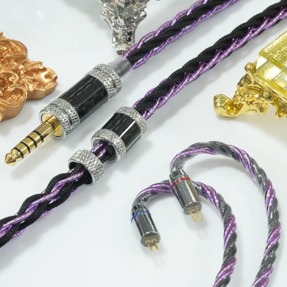 XINHS X20 8-Core Silver Foil+Guhe Copper Hybrid Headphone Upgrade Cable 0.78 2pin/HD650/IE900/KZ-QDC/MMCX，2.5/3.5/4.4mm - Image 4