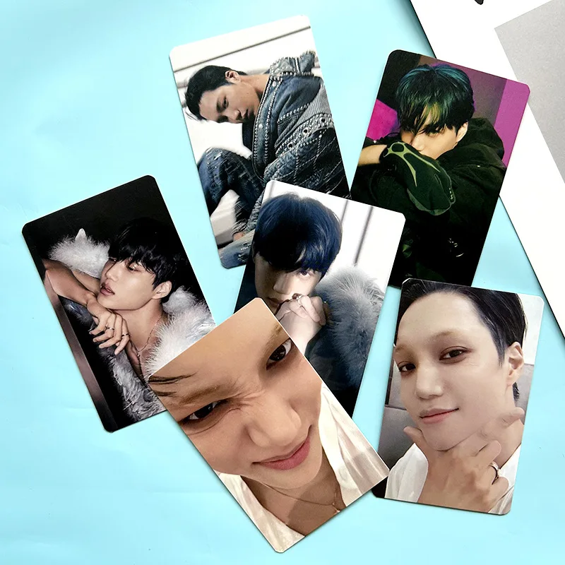 6pcs/set Kpop KAI SOLO Lomo Card Albums Rover Cards Photocards Double-Sided Printting Postcard For Fans Collection