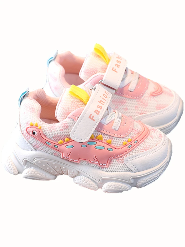 Meisjes Sneakers 2023 Lente En Herfst Nieuwe Mesh Kinderen Meisjes Papa Schoenen Casual Schattige Baby Schoenen