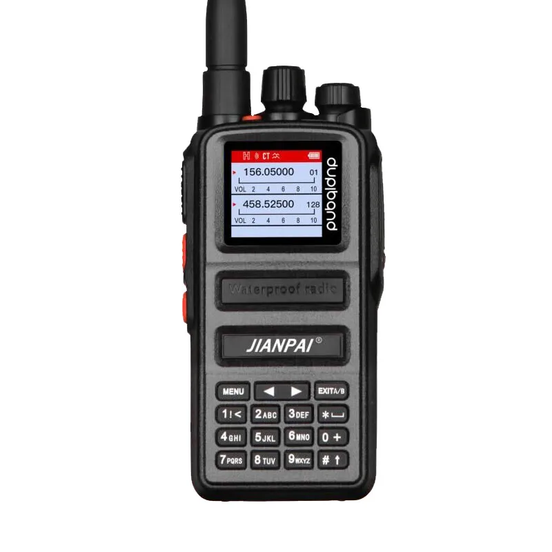 JIANPAI 8600UV Walkie Talkie dwuzakresowy IP68 wodoodporne przenośne radiotelefony o dużej mocy 6800mAh automatyczna częstotliwość