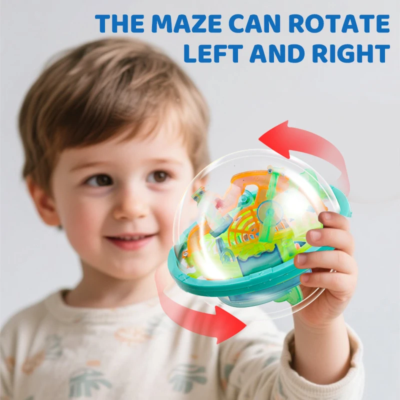 Leuchtende Version Labyrinth Mini Magic 3D Puzzle Intelligenz und kreatives Spiel IQ Geschenkständer geeignet für Kinder und Erwachsene