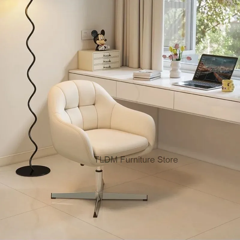 Modern Grid Tufted Swivel Office Chair Height Adjustable Metal Base Ergonomic Leisure Desk Chair For Study Office Decor