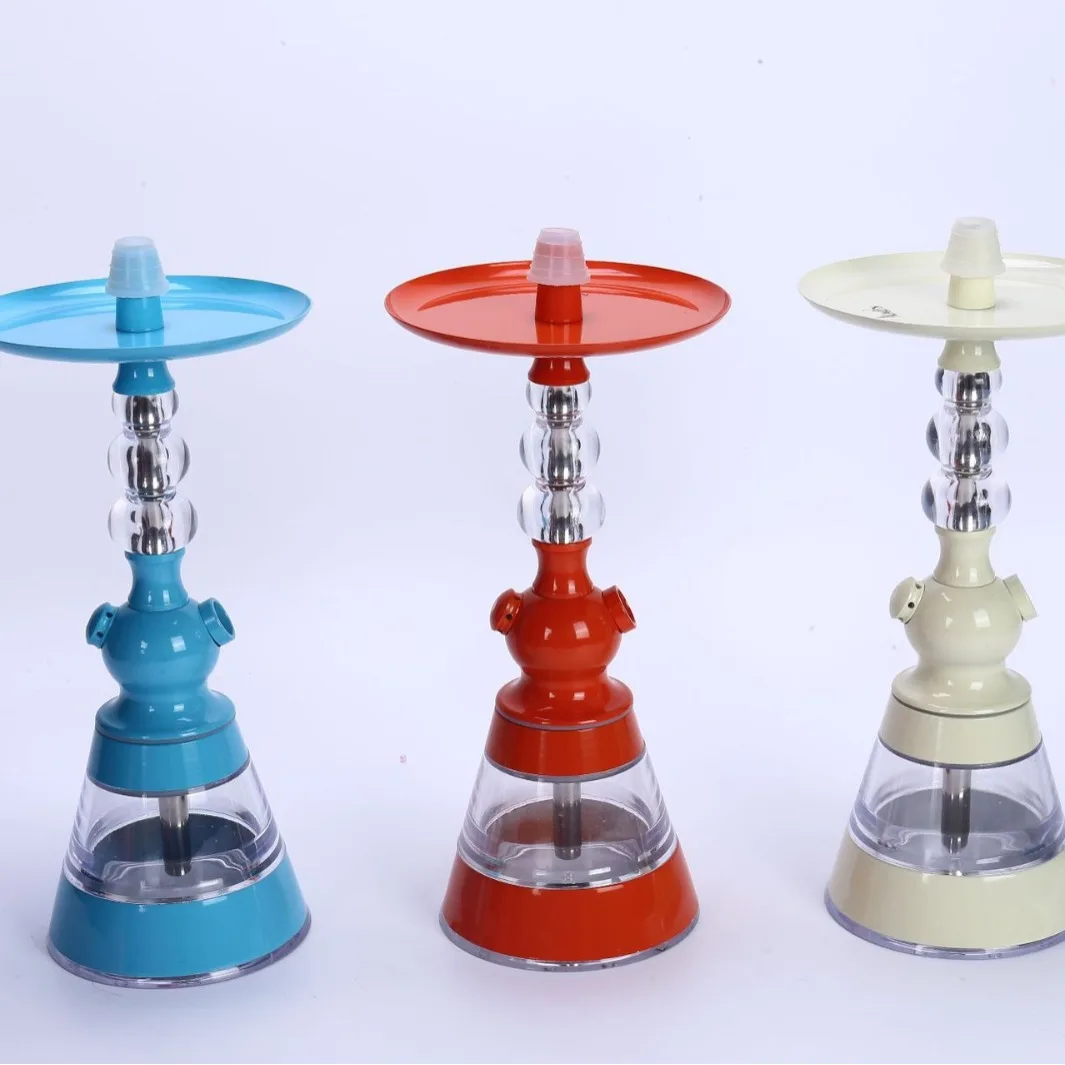 Portable Hookah Set Acrylic Shisha Hookah Full Kit With Ceramic Bowl Silicone Hose Arabic Shisha Narguile Smoking Water Pipe