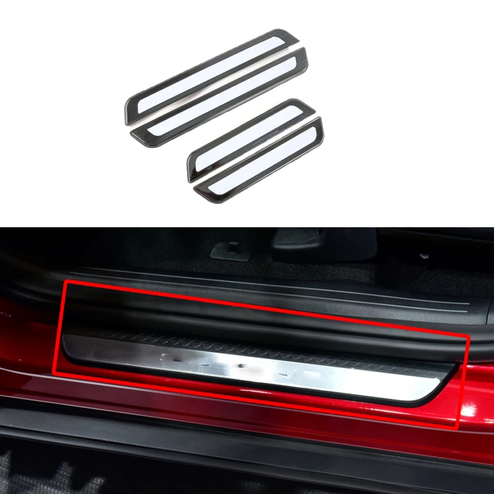 

Stainless steel door sill cover decorative strip anti scratch automotive decorative accessories For Kia Sorento MQ4 2021 2022