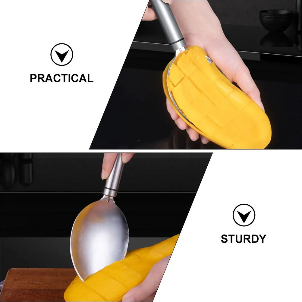 

1pc Mango Peeling Tool Cutting Kitchen Gadgets Stainless Steel Peeler for Mangos Fruit scooping gadget kitchen mango