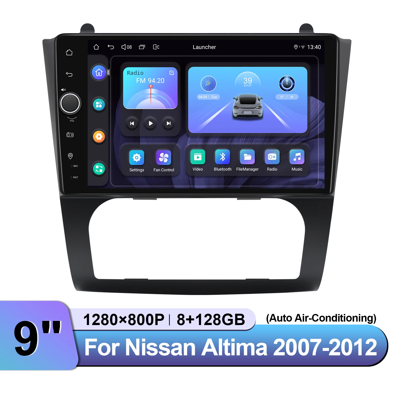 

Aftermarket Head Unit Car Audio System For Nissan Altima 2007-2012 Multimedia Player Support Fast Boot/Android Auto/PIP