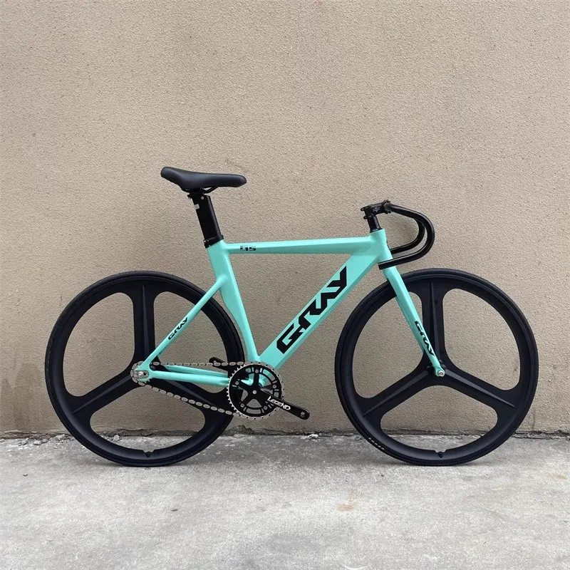 GRAY F15 Fixed Gear Bike Aluminum Alloy Frame Fixie Single Speed Track Bicycle Aero Design Parts Customizable
