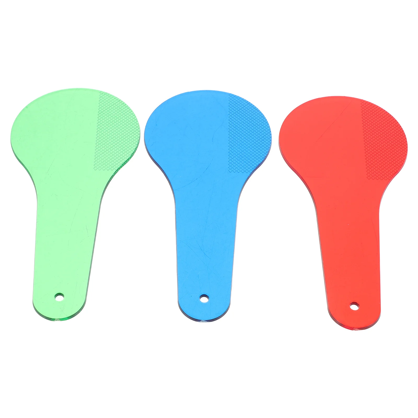 3 PCS Experimental Fun Teaching Aids Primary Color Toy Teacher Supplies Toddler Science Taste Toys Plastic Paddle Student Child