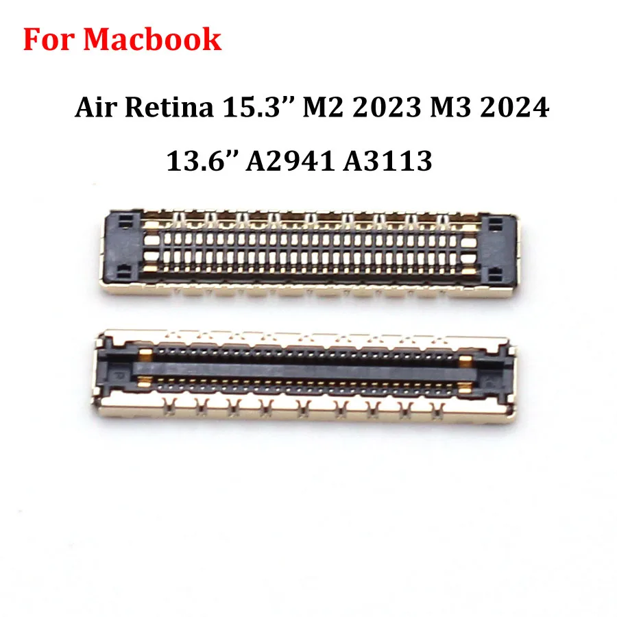 

Сенсорный ЖК-дисплей FPC с разъемом для Macbook Air Retina, 1-10 шт., 15,3 дюйма, M2 2023, M3 2024, 13,6 дюйма, A2941, A3113, 56 Pin