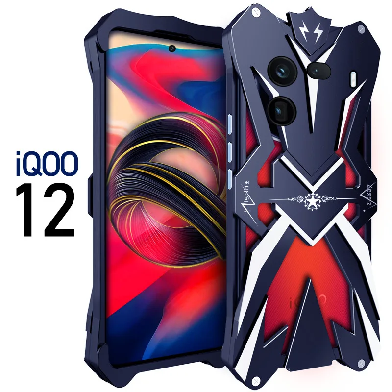 For Vivo Iqoo 12 Pro Zimon Luxury Thor Heavy Duty Armor Metal Aluminum Mobile Phone Case For Vivo Iqoo12 Iqoo 12 Pro Cover Cases