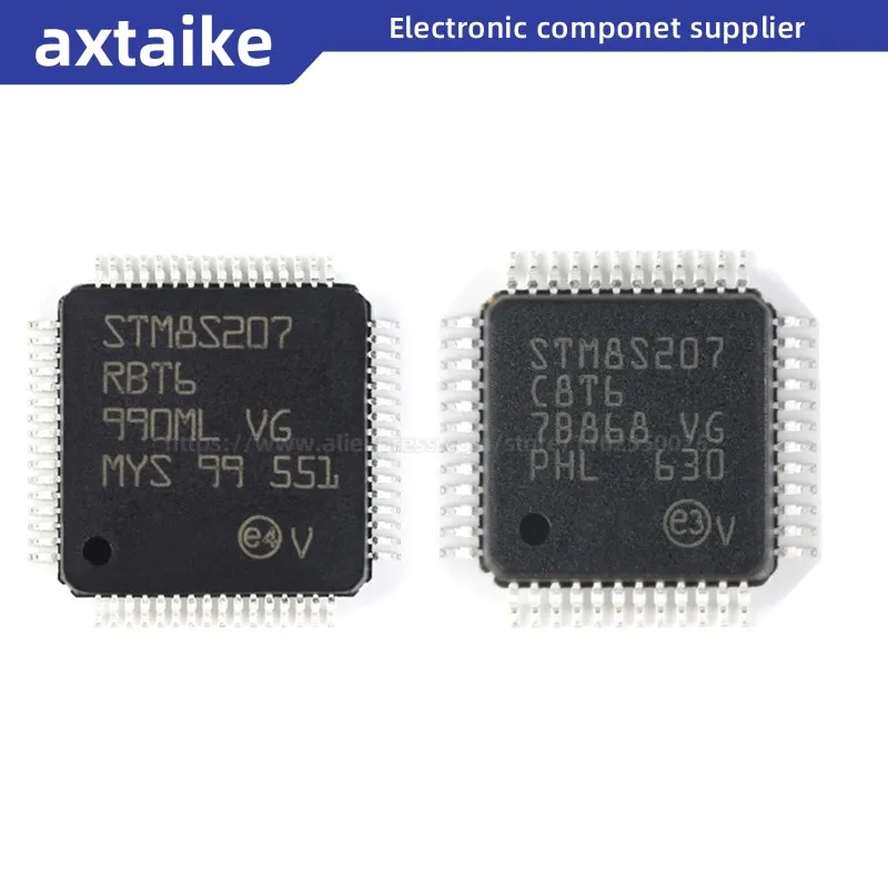 STM8S207 STM8S207K6T6C STM8S207S6T6C STM8S207C8T6 STM8S207CBT6 STM8S207R8T6 STM8S207RBT6 LQFP-32/44/48/64 SMD IC ARM MCU