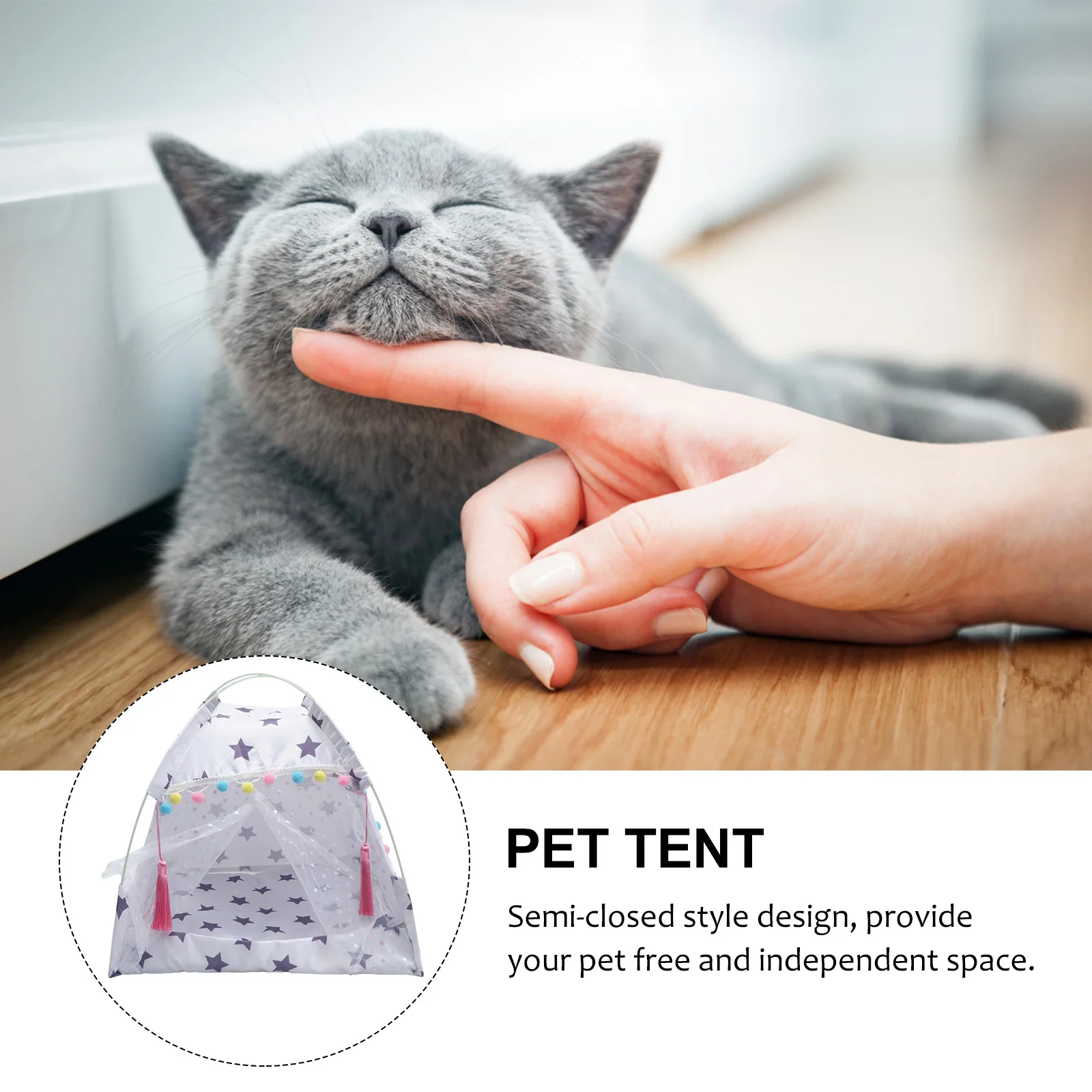 

Pet Waterproof Breathable Tent for Small Dogs Puppies Cat Nest Kennel Shelter Bed