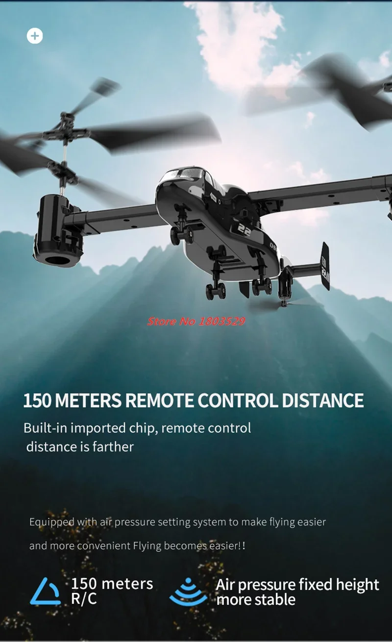 2,4G 4CH rcQuadcopter altura fija 12min batería de larga duración presión de aire Control remoto helicóptero transporte de millidad avión para