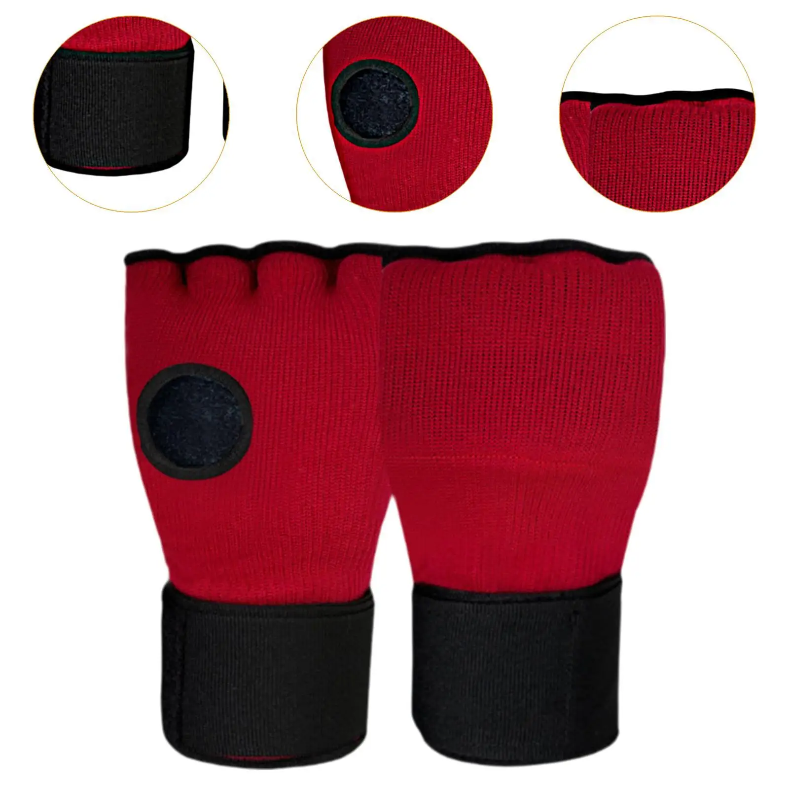 Gants intérieurs de boxe pour enfants, entraînement de poinçonnage, portables sous les mitaines, Protection moitié