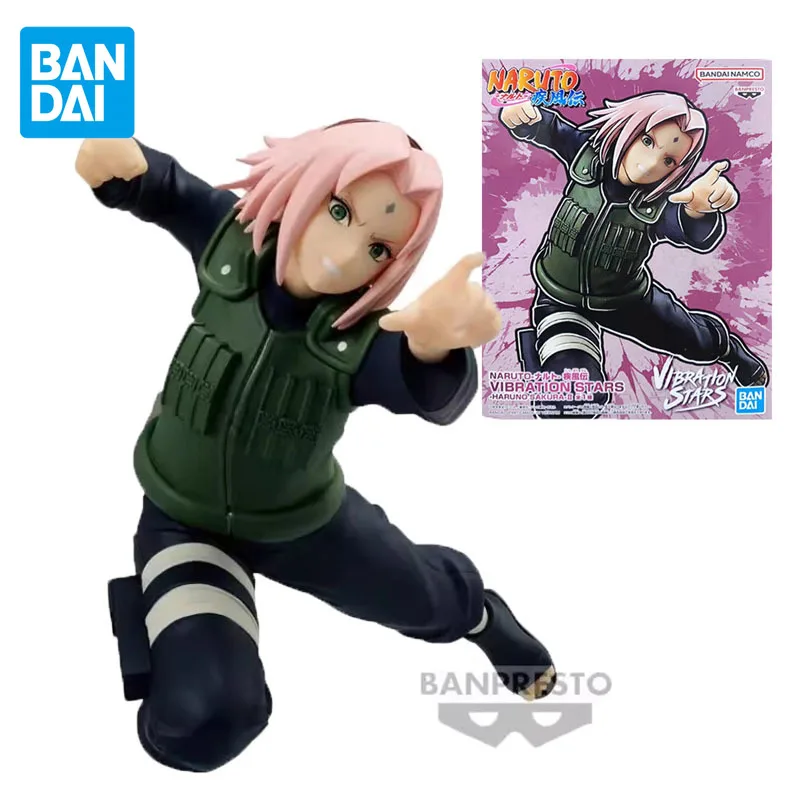 

Bandai Original NARUTO Anime Figure VIBRATION STARS Haruno Sakura Action Figure Toys for Boys Girls Kids Children Birthday Gifts