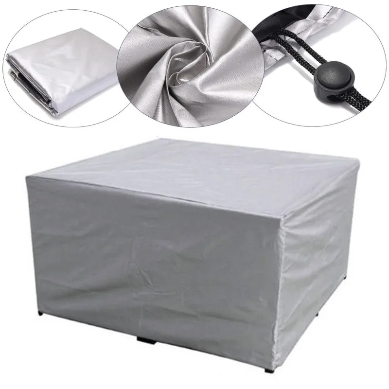 

Silver 210D Oxford Waterproof Outdoor Furniture Cover Patio Garden Set Protector