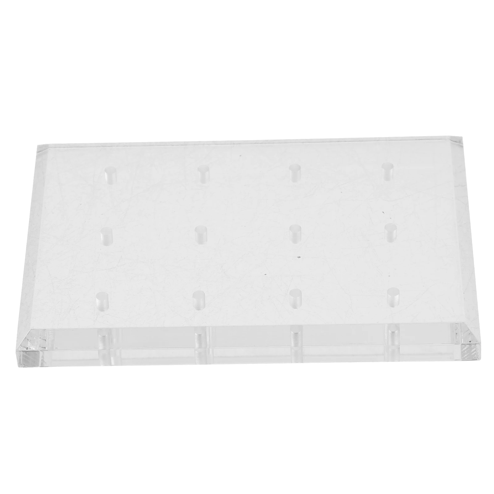 

Acrylic Sanding Head Base 12 Holes Nail Bit Holder Clear Display Rack Storage Organizer Manicure Tools Accessories