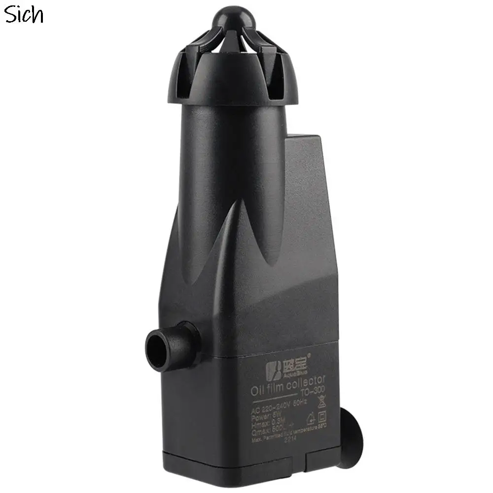 Aquarium Surface Oil Skimmer Filter Mini Auto Fish Tank Remove Oil Film Tool 220V Aquarium