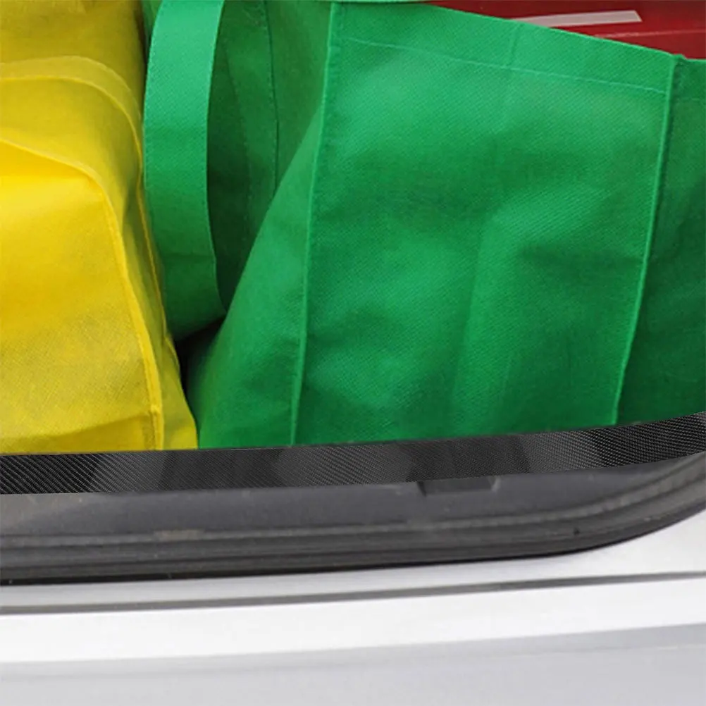 

1 Roll Car Door Protector Carbon Fiber Pattern Self-Adhesive Scratch Guard Bumper Edge Guard Car Door Protector