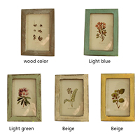 [Vintage Wooden Picture Frames3PC 1L1M1], 4x6 Inch Vintage Style Wooden Picture Frames - Distressed Finish, Multi-Orientation Wa