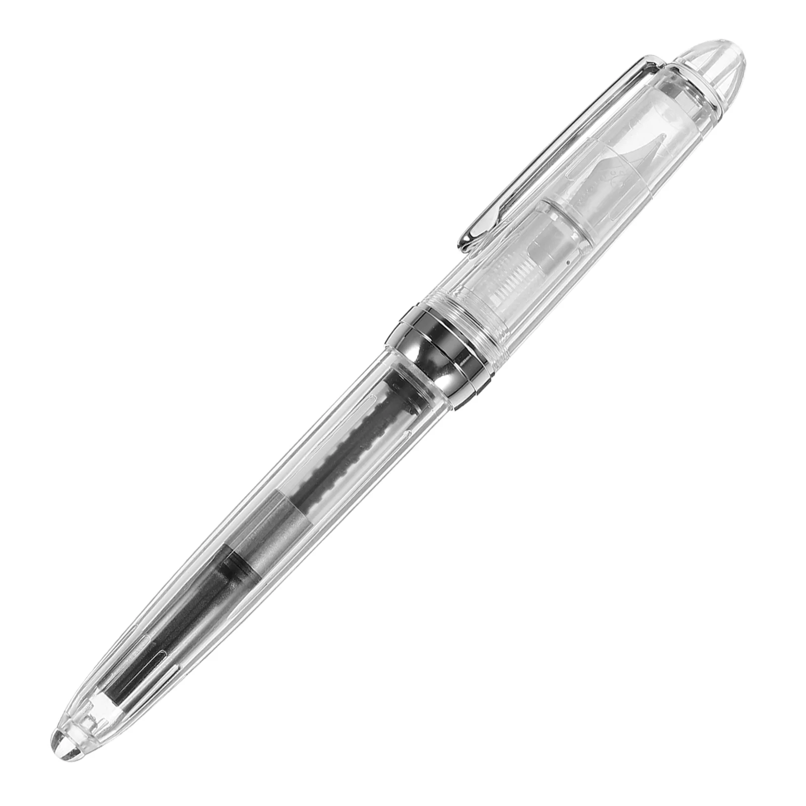 Rotary Blotting Pen Calligraphy Fountain Pens Bulk Piston Fill Portable Stainless Steel Wallet