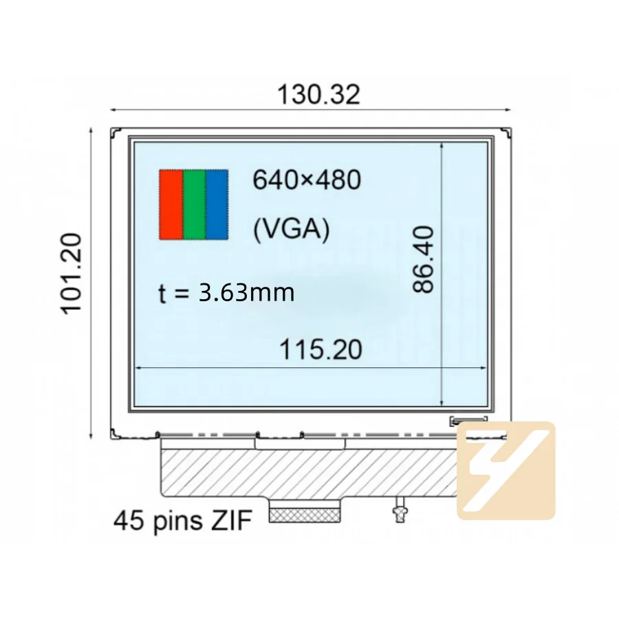 

5.7" 640*480 TFT-LCD Display Panel COM57T5M19ZSC COM57T5N07RSS COM57T5M20ZLC COM57T5N07RSC COM57T5M95ZLC COM57T5M19ZSC module